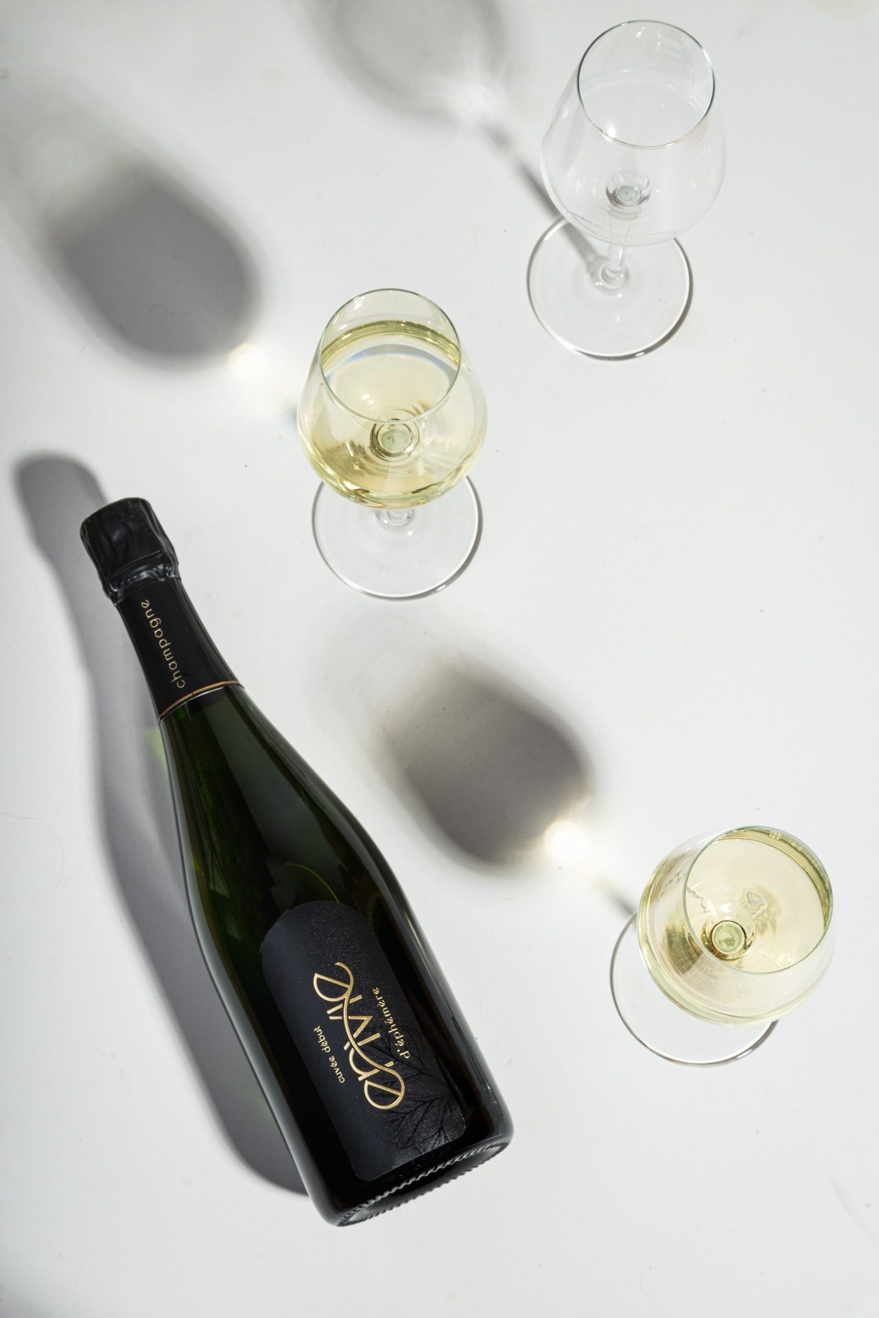 Envie Champagner Kategoriebild Gläser flatlay
