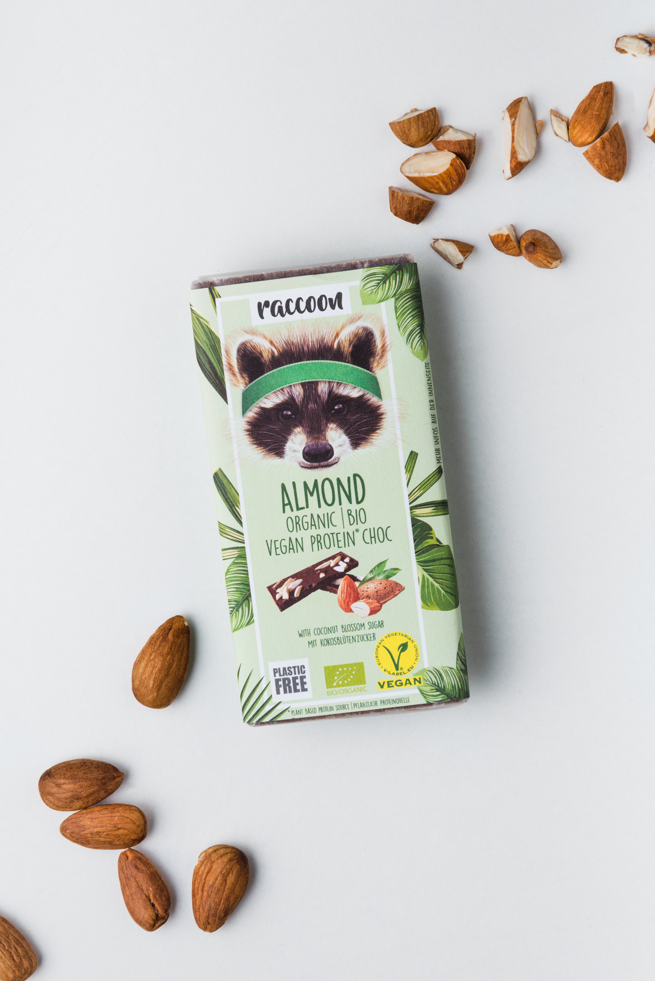 Proteinschokolade Almond racoon almond PB1 LB_9169